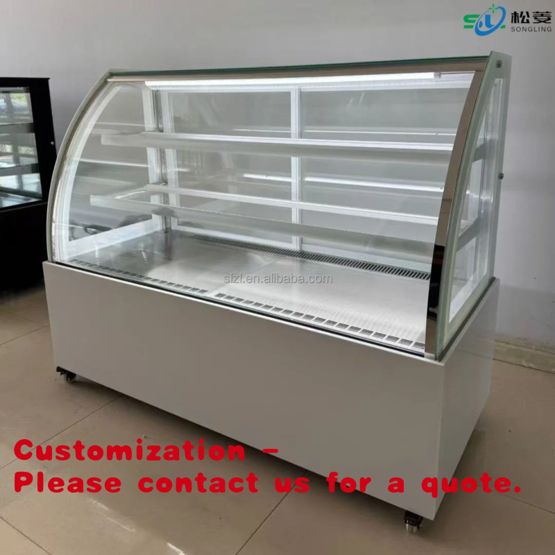 Commercial Chest Freezer - Koelvitrine voor gebak van roestvrij staal