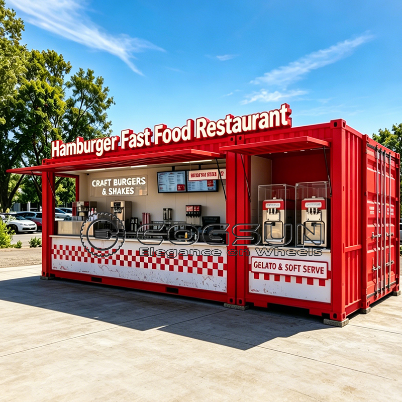 Commercial Kitchen And Bar - COGSUN Op Maat Gemaakte Mobiele Container