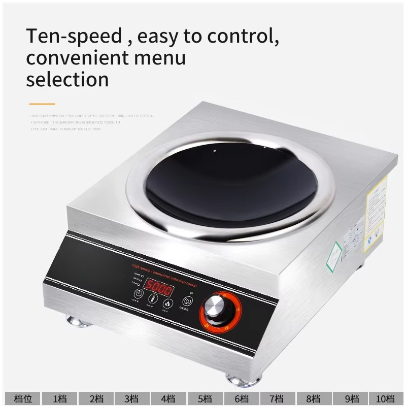 Elektrische 5000W krachtige wo - Range Commercial Kitchen recensie en prijs